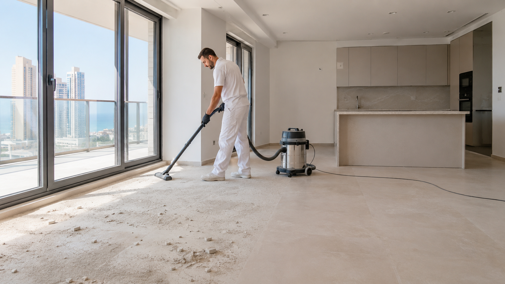 Post-construction cleaning in Benidorm apartment