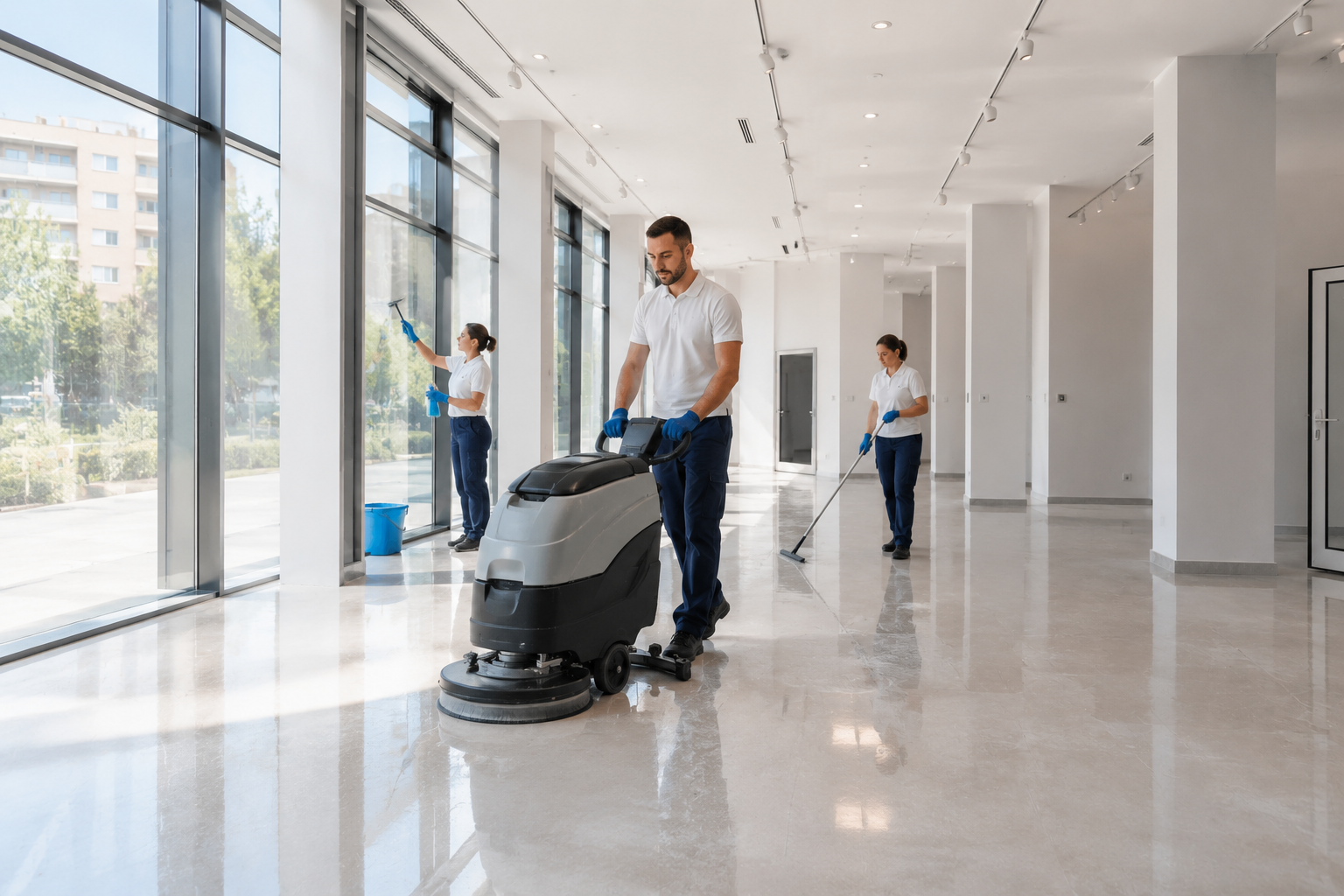 Phased execution with professional equipment